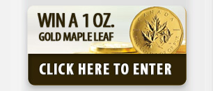 Win a 1 OZ Gold MAple Leaf from Cache Metals.com